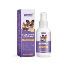 Yegbong Pet Extracorporeal Insect Repellent Spray Gentle Cleaning Pet Mite Flea Dogs And Cats Fur Insect Repellent Spray
