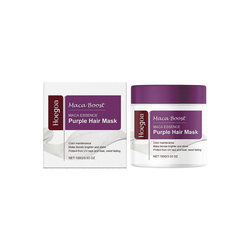 Purple Hoegoa Nourishing Hair Mask Moisturizing Hair Nutrition Moisturizing Repair Hair Care