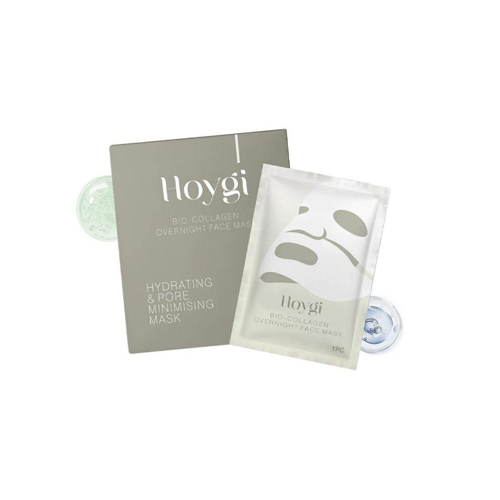(4 Pieces  Box) Hoygi Collagen Moisturizing Mask Skin Care Moisturizing, Hydrating And Nourishing Facial Care Mask