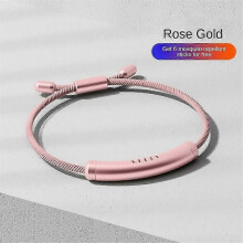 (rose gold) Anti Mosquito Insect Repellent Bracelet Natural Waterproof Spiral Wrist Bands