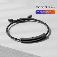 (Midnight darkness) Anti Mosquito Insect Repellent Bracelet Natural Waterproof Spiral Wrist Bands
