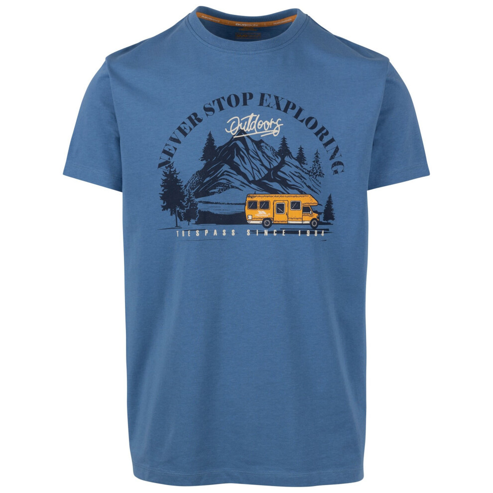 (S, Denim Blue) Trespass Mens Hemple T-Shirt