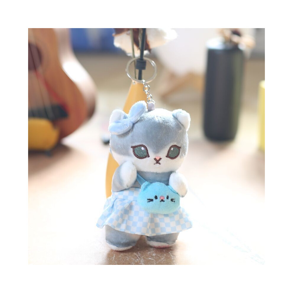 (Style B)Adorable Peluche Chat Requin Porte Clé Pendentif Peluche Poupée pour Sacs Accessoires et
