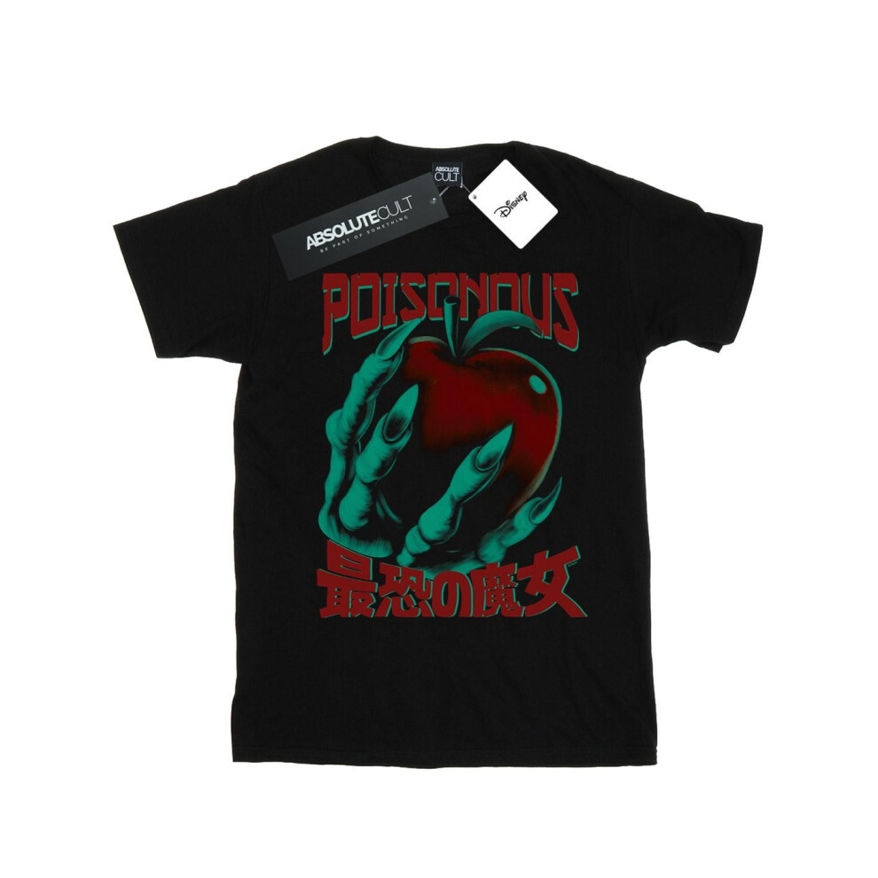 (L, Black) Disney Mens Evil Queen Poisonous T-Shirt