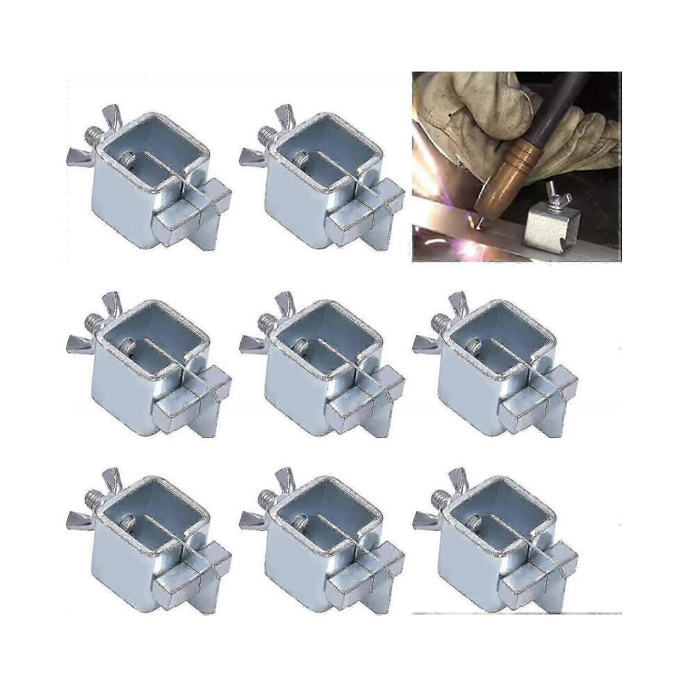8 Pcs Sheet Metal Welding Clamps Welding Positioner Clamps Butt Welding Fixture Clips Steel Sheet Metal Alignment Positioner for Door Truck Car Wings