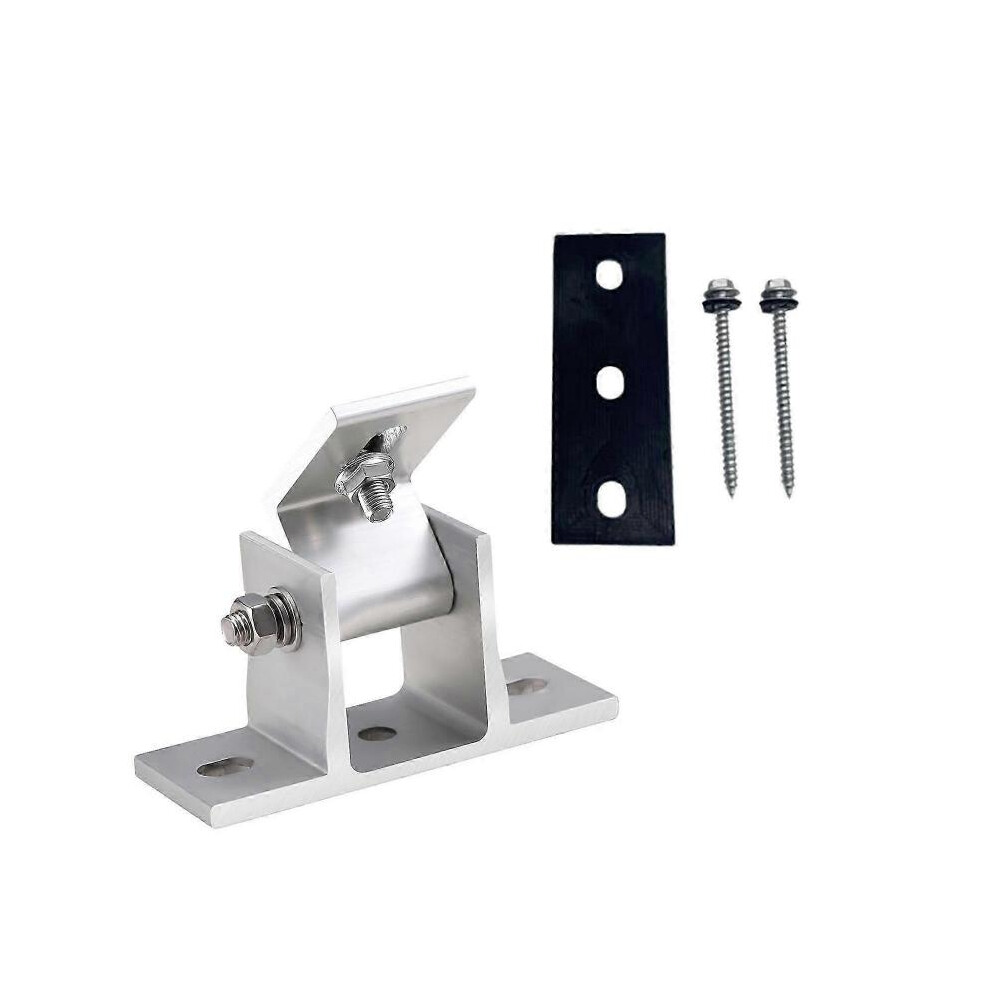 Adjustable Aluminum Solar Panel Brackets - Roof Mounting System with Rotatable PV Elevation Holder