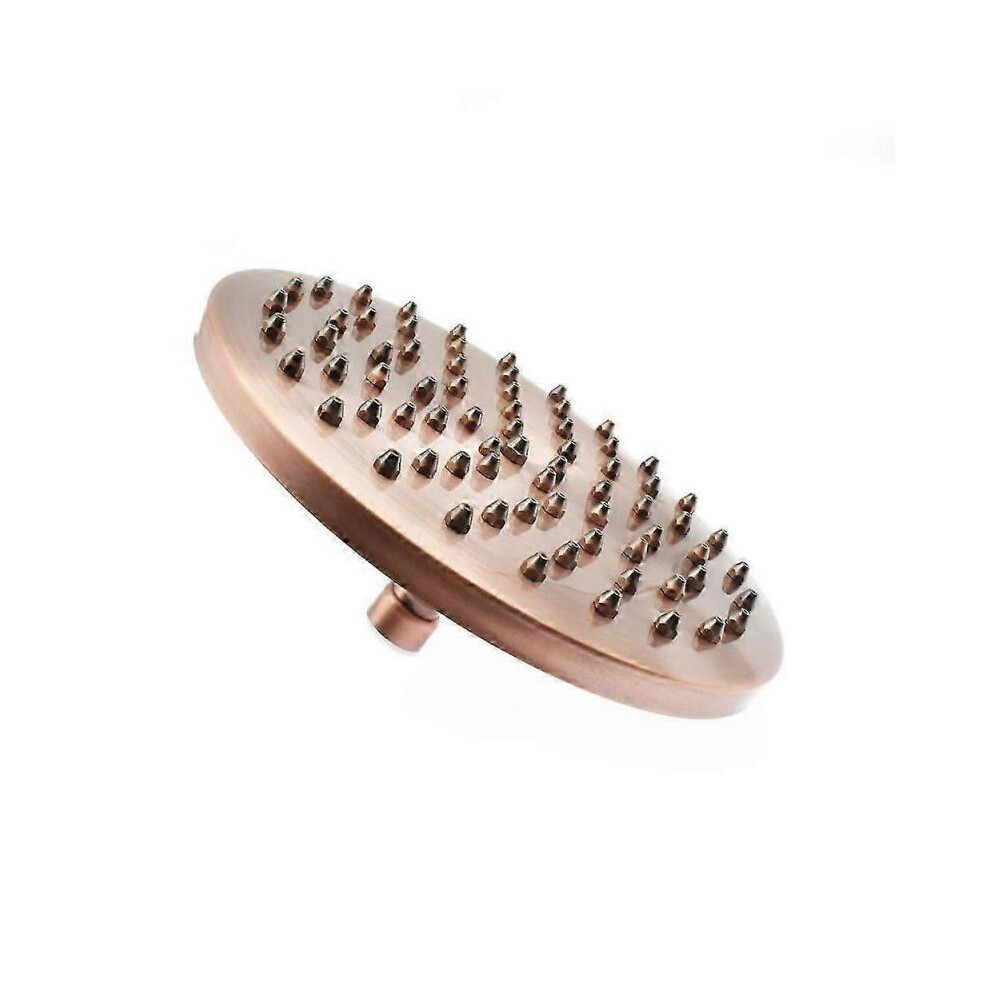 8" inch Round Antique Red Copper Brass Rainfall Bathroom Shower Head