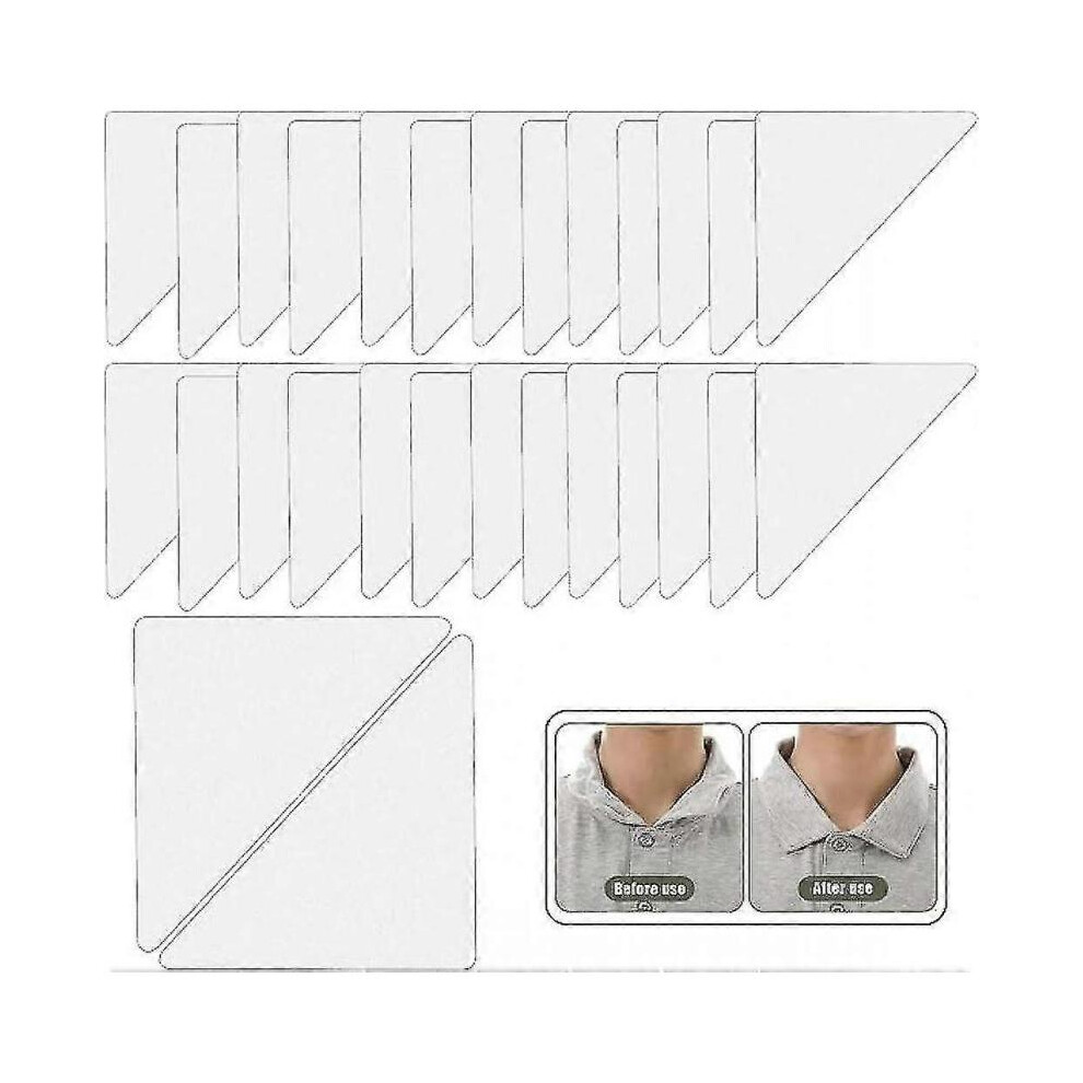 200pcs Polo Shirt Collar Fixed,pvc Collar Anti-warping Edge Shaper,for Polo Shirts To Solve Collar Wrinkle Prevention