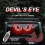 (Y6 rood wit) 2 stuks Auto LED Decoratief Licht Devil Eye USB Rode Strobe Plug-in Devil's Eye sfeer 6