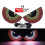 (Y6 rood wit) 2 stuks Auto LED Decoratief Licht Devil Eye USB Rode Strobe Plug-in Devil's Eye sfeer 1