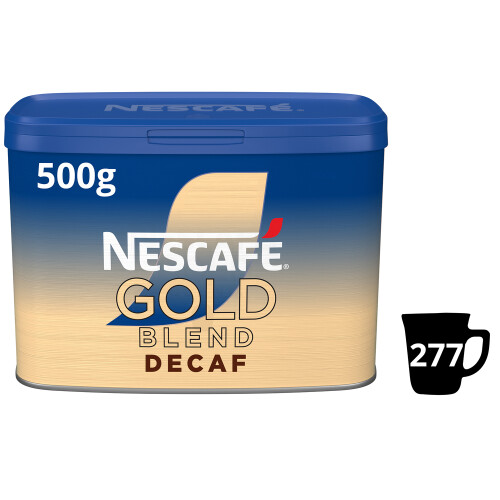 Nescafe NESCAFÉ GOLD Blend Instant Decaffeinated Coffee Tin, 500 g 1