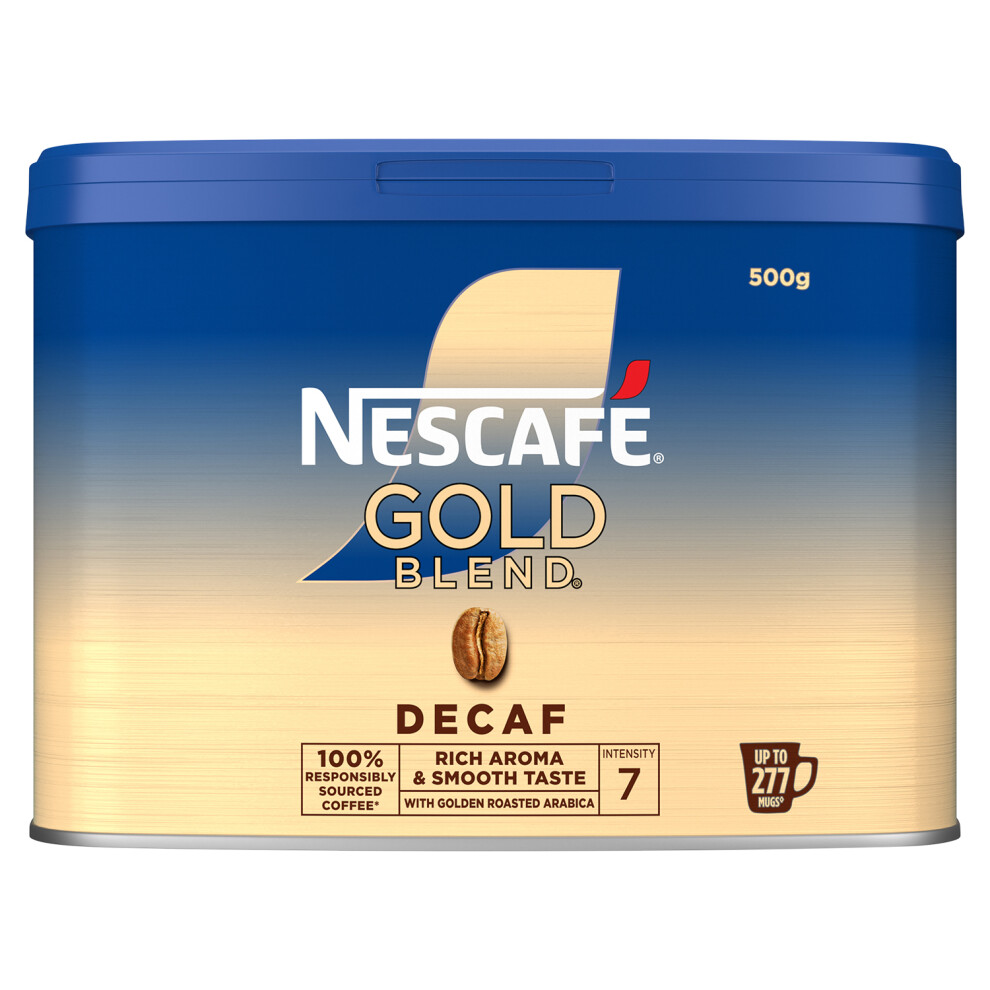 NESCAFÉ GOLD Blend Instant Decaffeinated Coffee Tin, 500 g