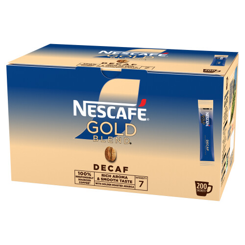 Nescafe Nescafe Gold Blend Decaff Instant Coffee 200 Sachets 2