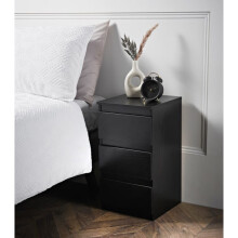 Sienna 3 Drawer Bedside Table Make your bedroom magnificent and modern