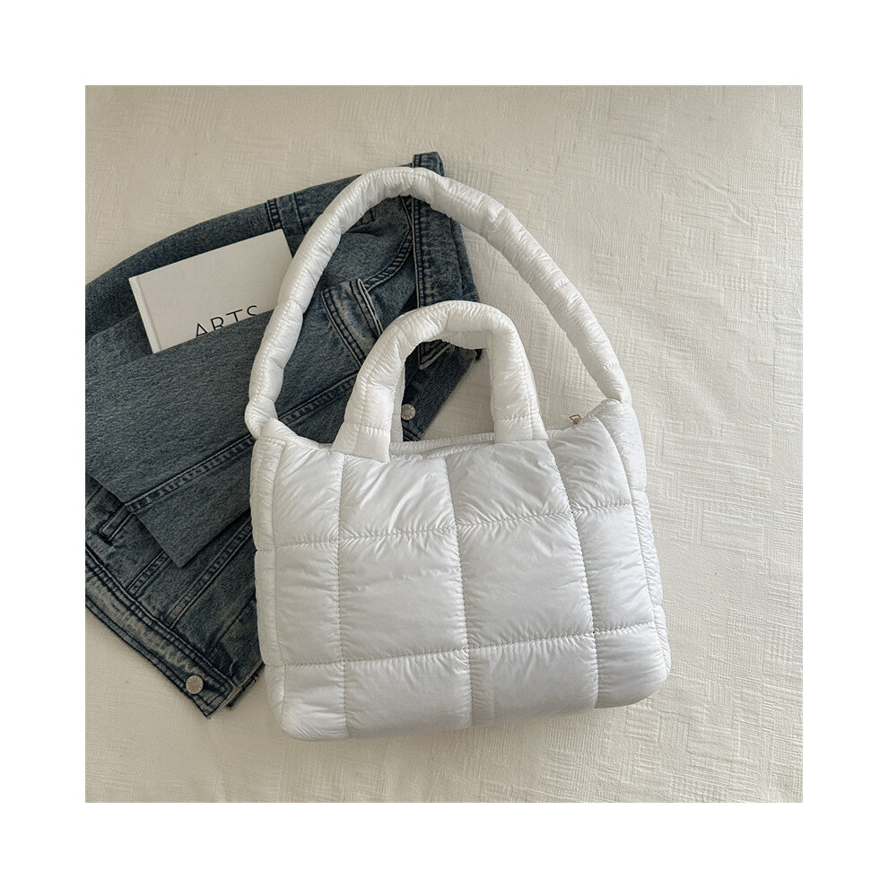 (White)Élégant sac cabas shopping toile pour femme avec options de couleurs uniques et design fonctionnel