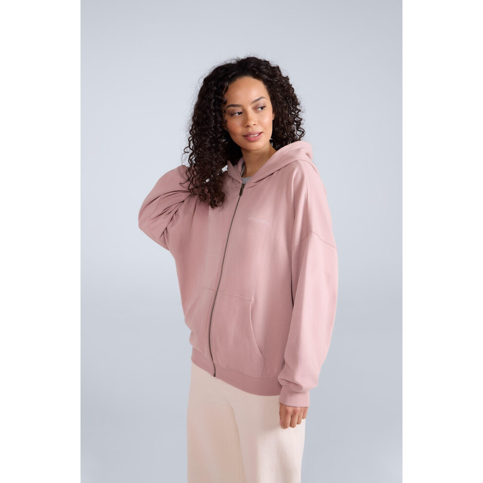 (20 UK, Light Pink) Animal Womens/Ladies Idol Full Zip Hoodie