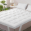 (Double) Fitted Mattress Toppers 10cm Thick Microfiber Padded Toppers 1