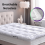 (Double) Fitted Mattress Toppers 10cm Thick Microfiber Padded Toppers 6