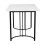 Rectangular Marble Effect Dining Table with Metal Frame 10