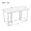 Rectangular Marble Effect Dining Table with Metal Frame 11