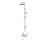 NES Home Nes Home Square Chrome 2 Ways Exposed Shower Mixer Riser Rail & Handset 7
