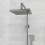 NES Home Nes Home Square Chrome 2 Ways Exposed Shower Mixer Riser Rail & Handset 4