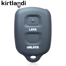 (zwart) 2 Knop Afstandsbediening Sleutelhanger Case Shell voor Daihatsu Terios Sirion 2 voor Toyota