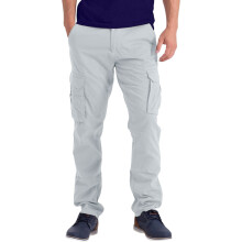 (Ceramic Grey, W32) Mens Cargo Combat Pants Work Trousers Regular Straight Fit Cotton Outwear Bottom