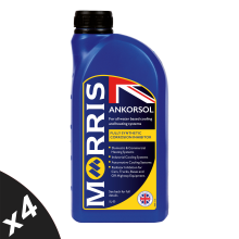 Morris Anti Corrosion Fluid Inhibitor - Central Heating & Automotive 4x1L