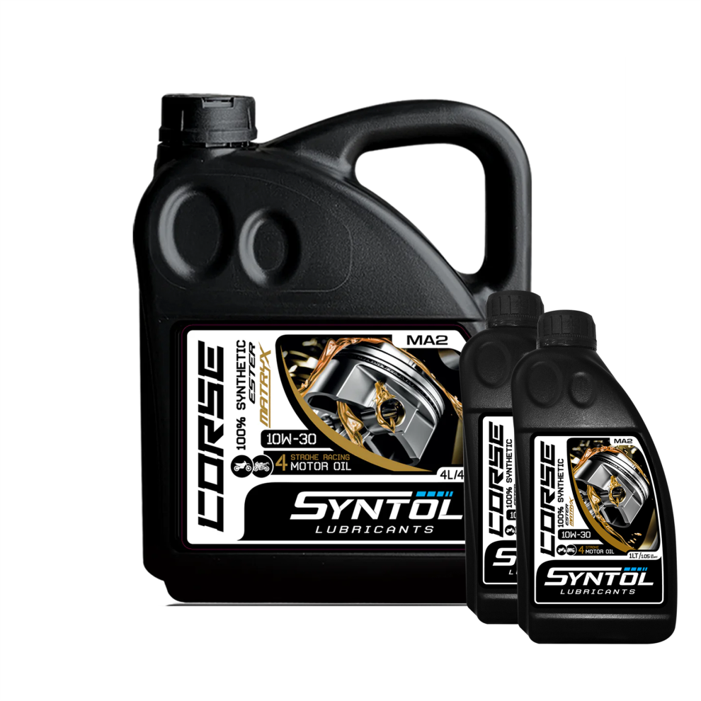 Syntol Corse 4T 10W-30 Motorcycle Fully Synthetic Engine Oil Jaso Ma2/Ma 6L