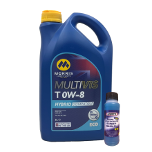 0W-8 Morris Multivis ECO T Fully Synthetic Engine Oil API SN 5L + Screen Wash