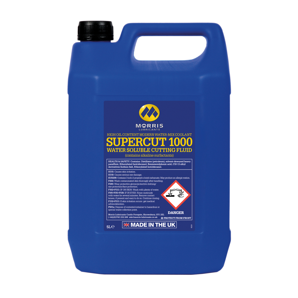 Morris Supercut 1000 Cutting Fluid High Oil Content Water-Soluble Coolant 5L 5056820574929