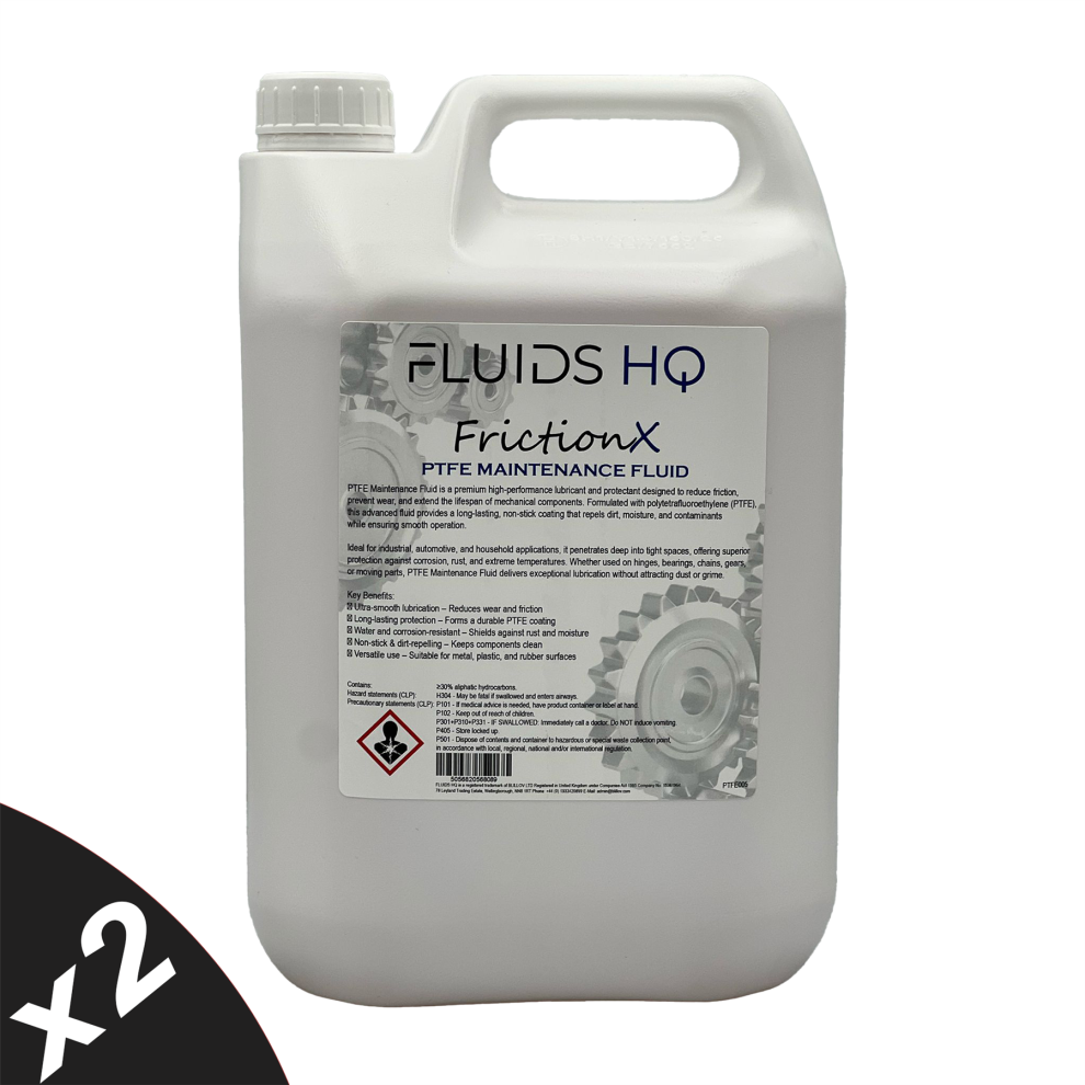 2X5l Ptfe Multi-Use Lubricant & Rust Inhibitor Maintenance & Protection Fluid 5056820568898