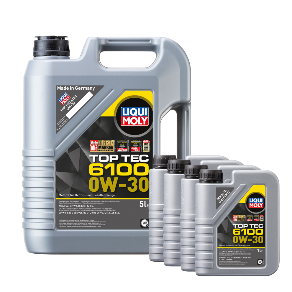 Liqui Moly Top Tec 6100 0w30 Fully Synthetic Engine Oil ACEA C2, API SP 9L - Image 3