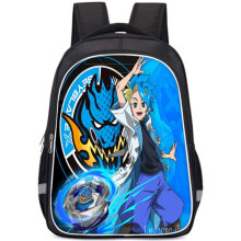 (Style 3,33*28*16cm)Beyblade X Schulrucksack geräumiges Fach Unisex Tasche für den täglichen Geschenkgebrauch
