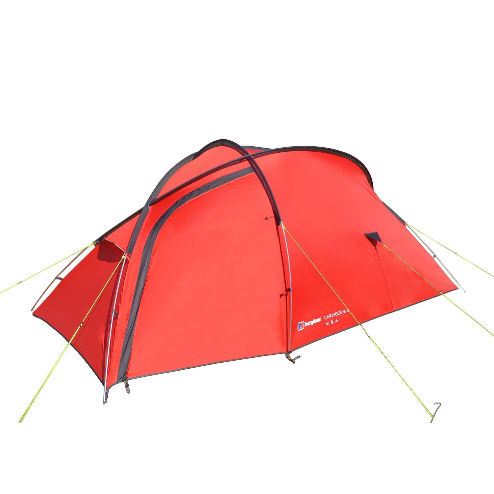 Berghaus Cairngorm 3 Tent for 3 People for Harsh Weather Conditions, All Seasons, 3 Man, Compact, Lightweight, Easy to Pitch, Backpacking, Festivals,