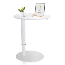 hjh OFFICE Standing desk STAND III MDF top, steel frame White