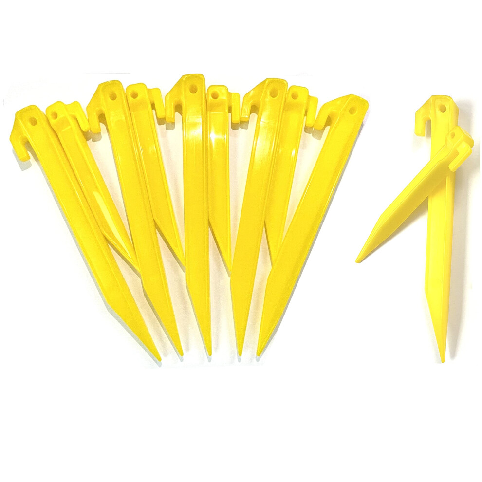 Photos - Climbing Gear 24 Pack,12 Pack 220mm & 12 Pack 150mm Plastic Tent Pegs, Garden Landscape Pegs, Awning Stake, Camping Caravan
