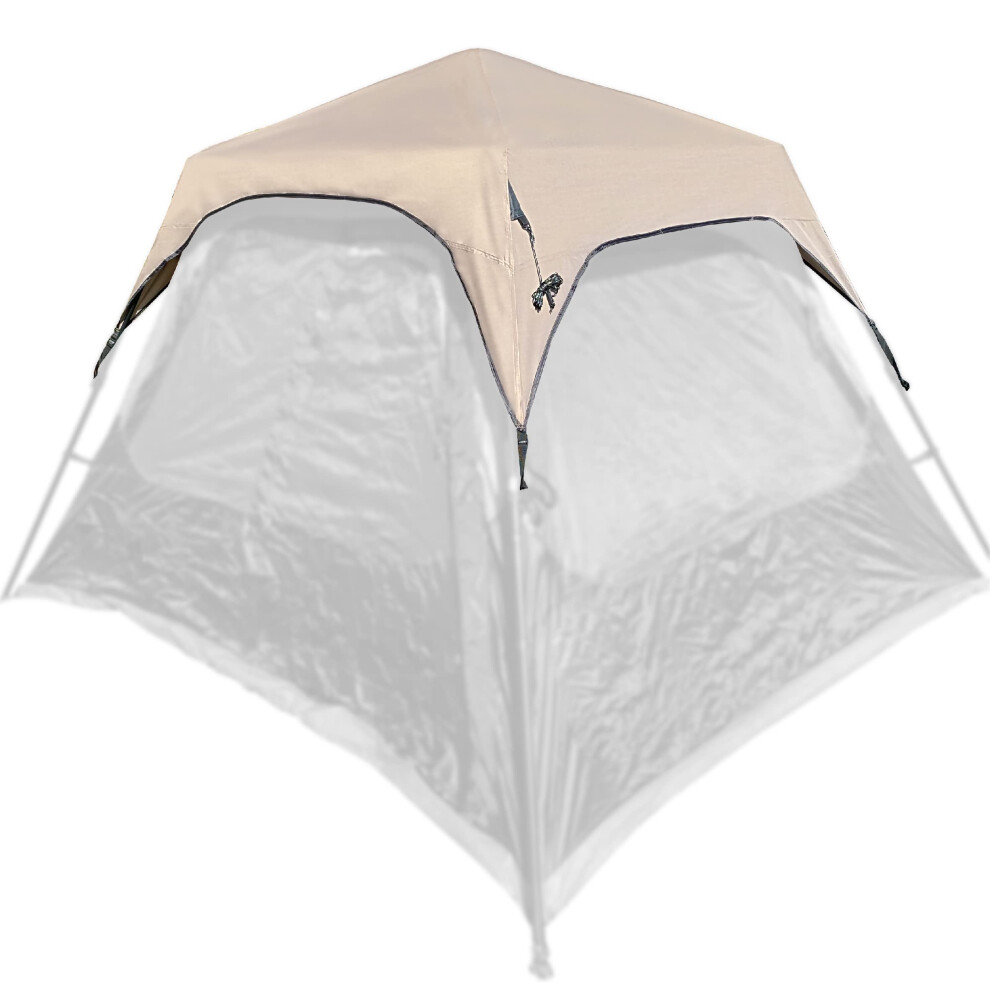 EasyGo Product Rain Fly Accessory - Fits Coleman 6 Person Instant Tent (10 Foot X 9 Foot) Camping Tents ? Rain Fly ONLY - Aftermarket Brand