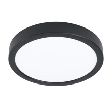 Eglo LED Outdoor Ceiling Light Argolis 2, outsode lamp for Wall and Ceiling, Porch Lighting Made of Metal in Black and Plastic in White, Warm White,