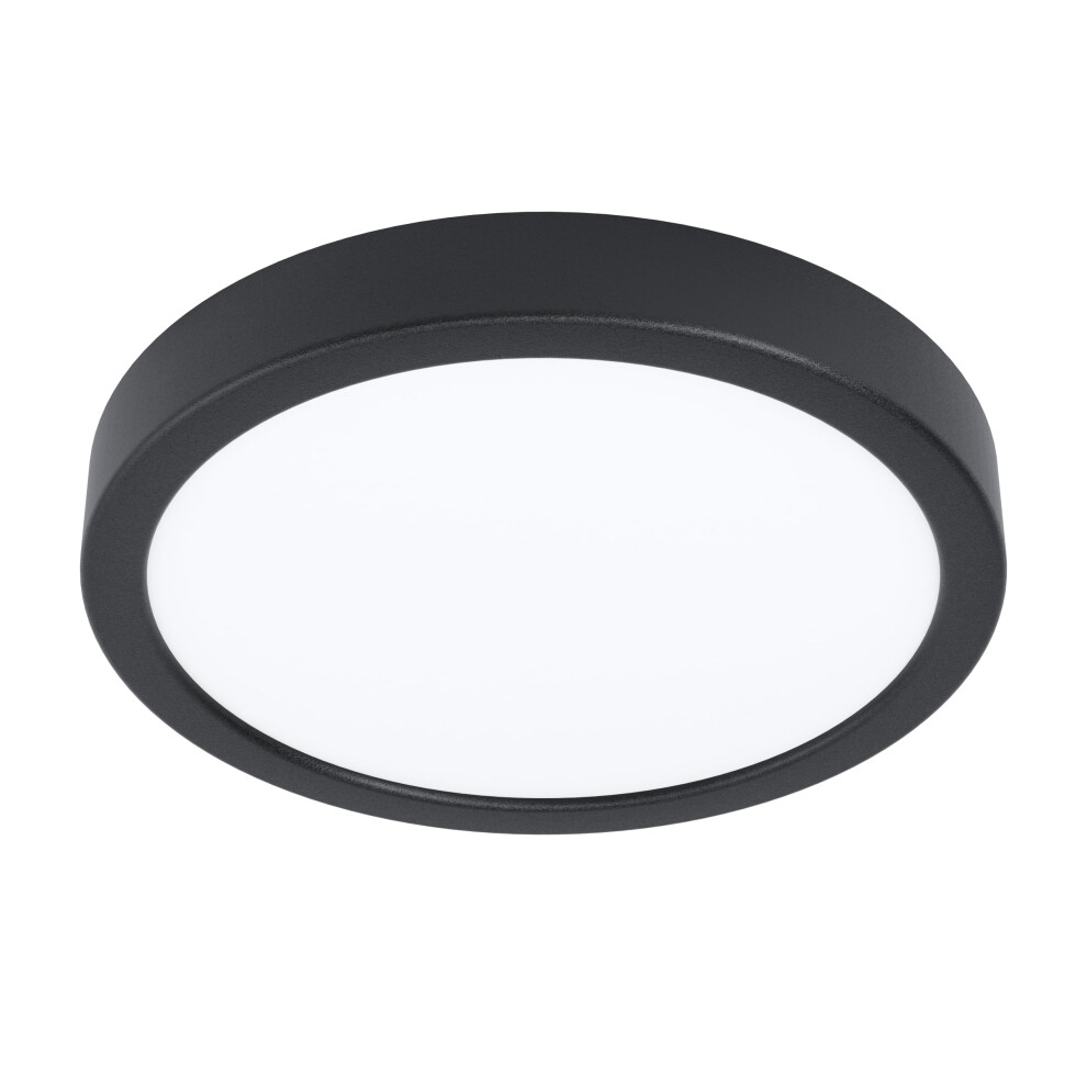 Eglo LED Outdoor Ceiling Light Argolis 2, outsode lamp for wall and Ceiling | porch lighting made of metal in black and plastic in white, warm white, IP44, ⌀ 28.5 cm - Image 3