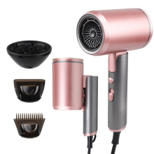 THE FULFIL CIRCLE Travel Hair Dryer with Diffuser, 2X Fast Drying 2400W Motor &110,000 RPM, Ionic Professional Hair Dryer for Curly and Straight Hair
