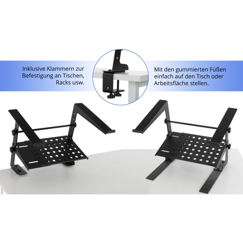 Pronomic LS-210 Laptop Stand Deluxe with brackets 2