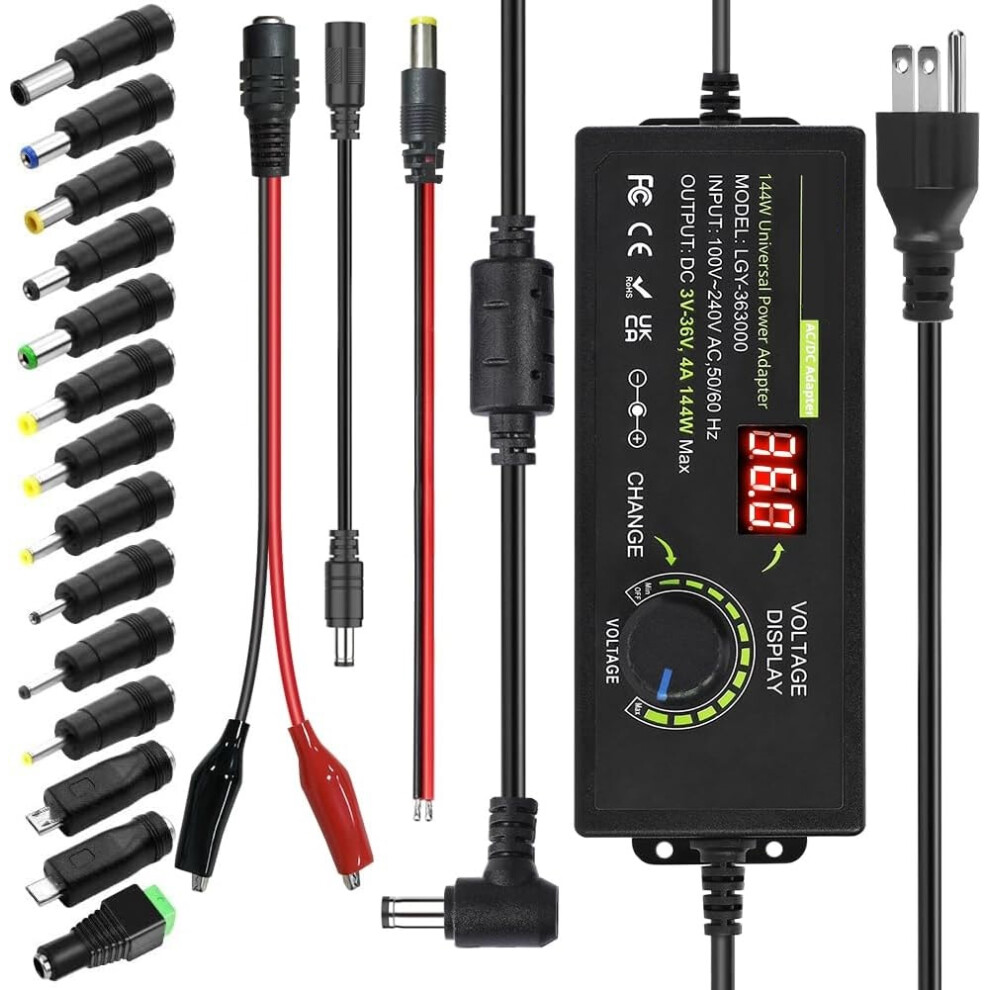 3V~36V 4A 144W Universal Power Supply