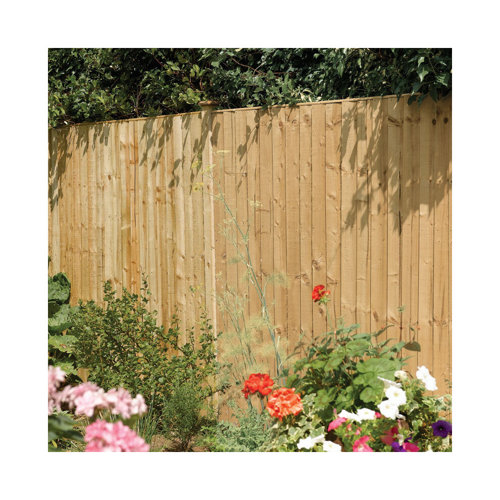 6x4 Vertical Board Panel Pressure Treated (Pack of 3) - L183 x W183 x H122 cm
