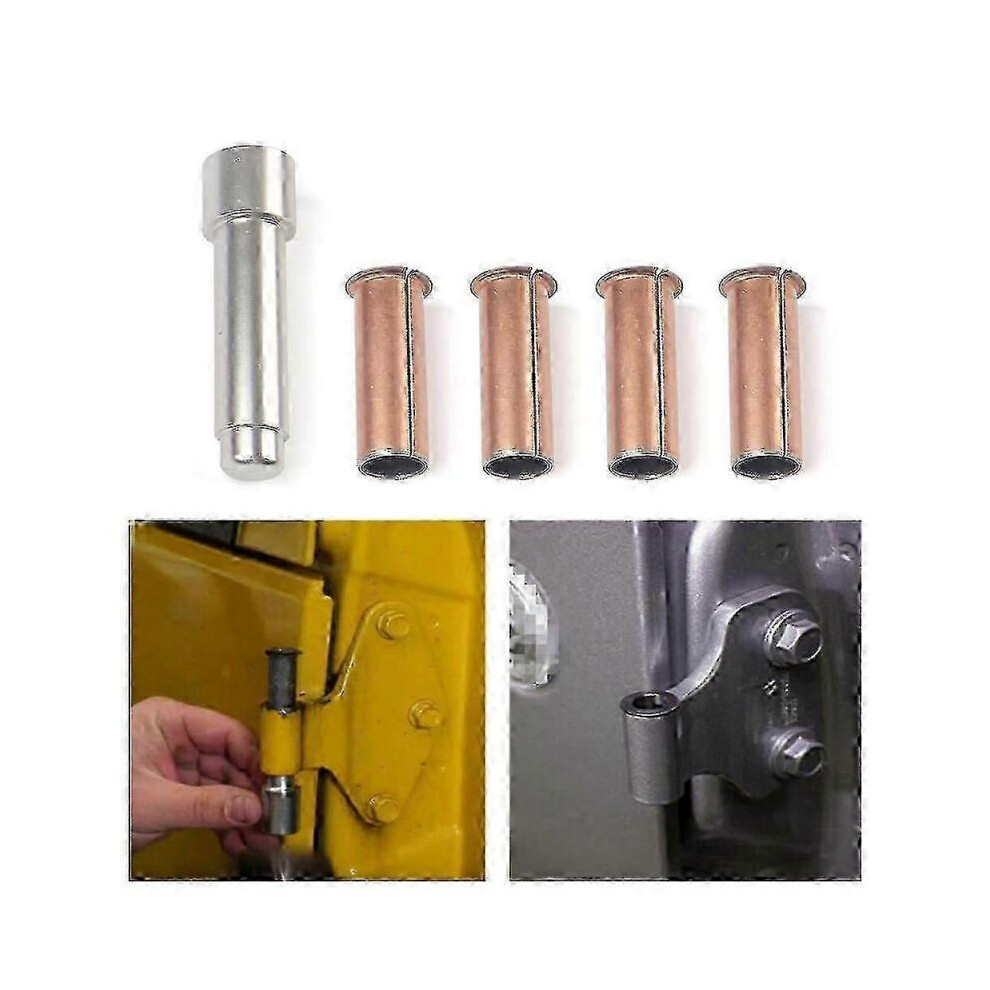 Retrofit Door Hinge Repair Kit for Jeep Wrangler Jku 07-18 Two Door Eight + Mounting Pin