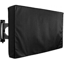 (40-42INCH)Outdoor Tv Screen Protector Weatherproof Tv Cover Remote Control Bag Bottom Cover