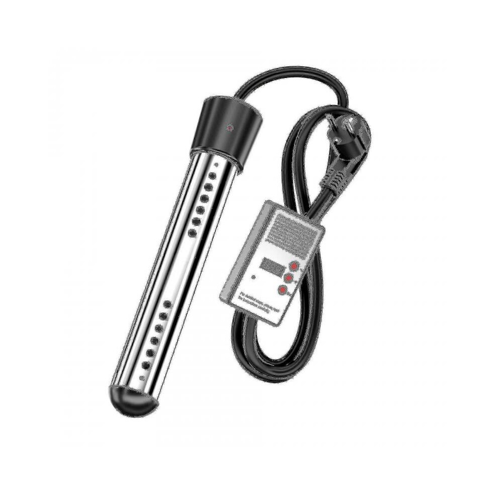 (EU3000W, black) 3000W Submersible Pool Heater for Bathtub & Swimming Pools, Portable Electric Water Heater with Timer CE Certified