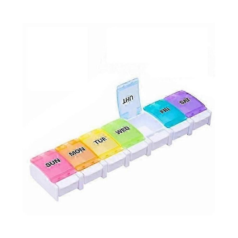Weekly Pill Organizer for Arthritis-Friendly, BPA-Free Travel: 7-Day Pill Box Case