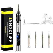 (4 Stück) USB-Akku-Drehwerkzeug-Set, Holzbearbeitung, Gravurstift, DIY für Schmuck, Metall, Glas, Mini-Wireless